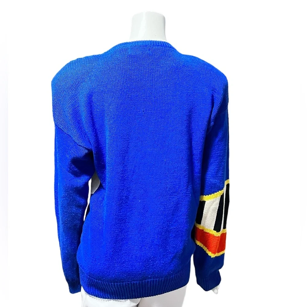 VINTAGE 80s Sweater Bonnie & Bill Wearable Art - Picture 3 of 7